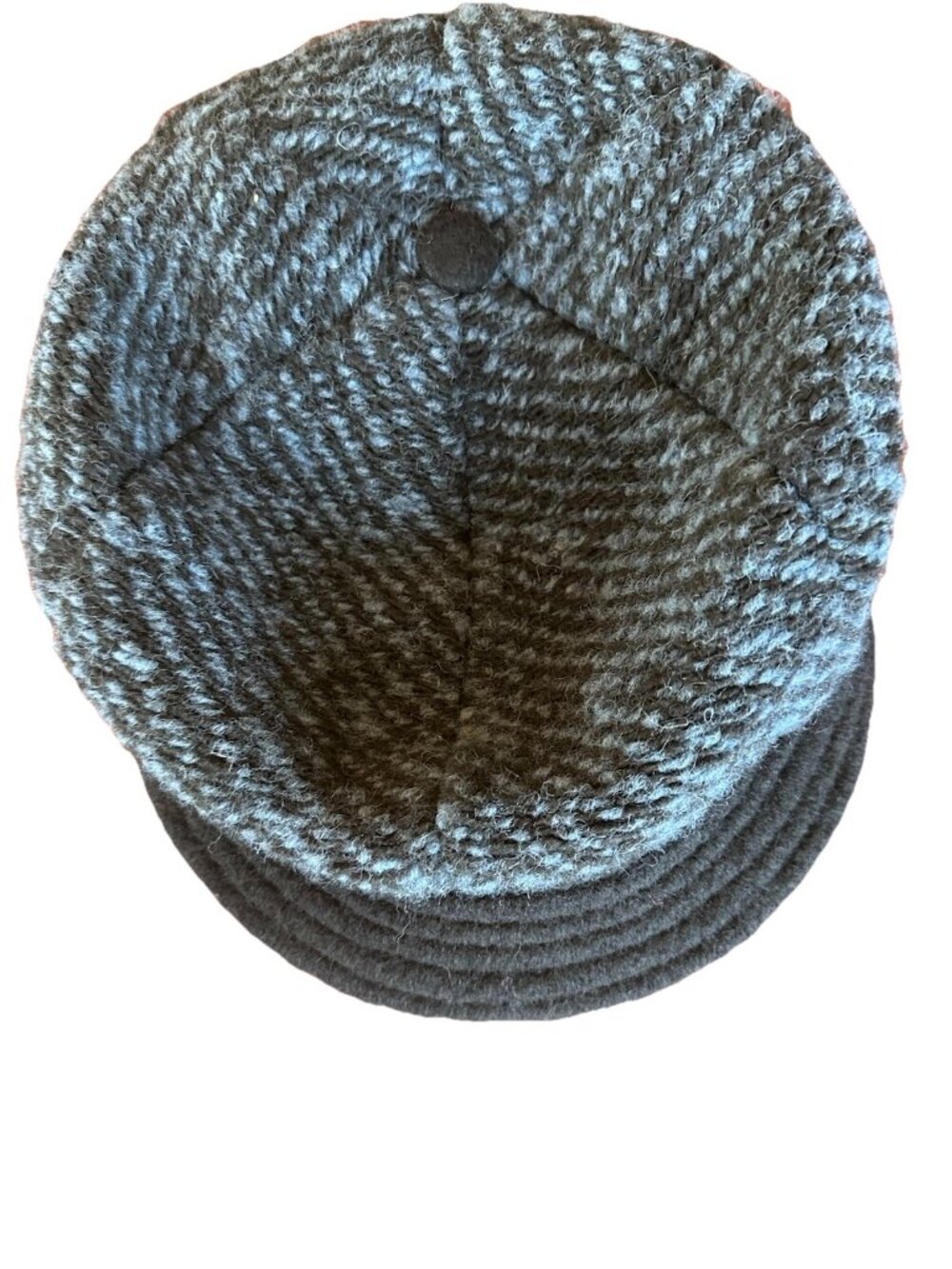 Cappellificio Guliana Italian Wool Blend Grey Blue Black Newsboy Cap One Size
